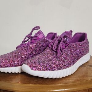 Sparkling Purple Women's Sneakers